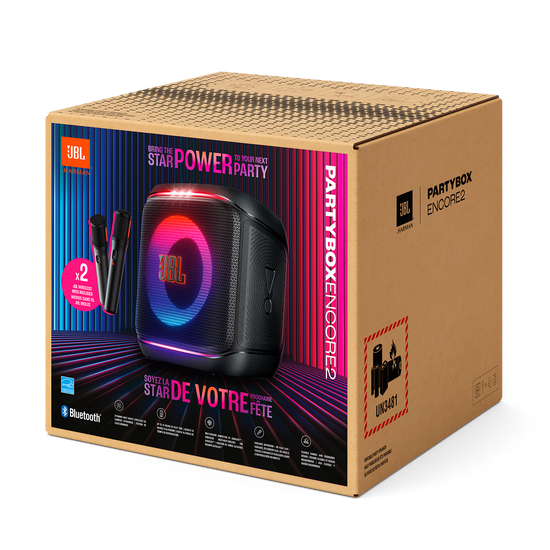 JBL PartyBox Encore 2 | Portable party speaker with 2 mics