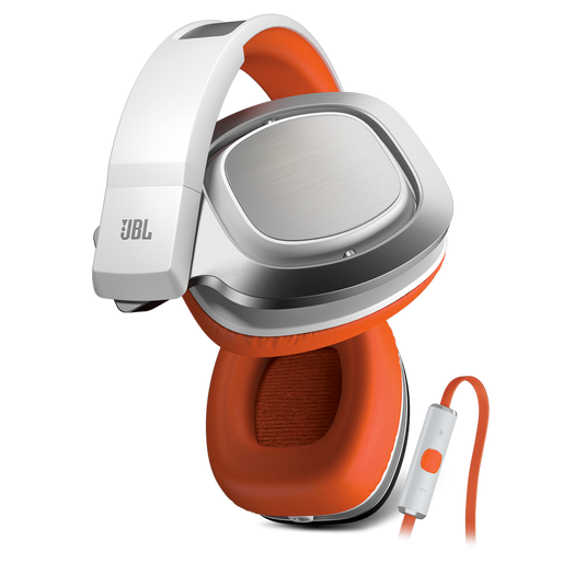 J88i - Orange / White - Premium Over-Ear Headphones for Apple Devices - Detailshot 2 image number null