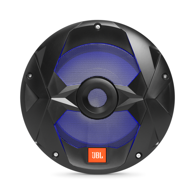 Club Marine MS10LB - Black Matte - Club Marine MS10LB—10" (250mm) marine audio multi-element subwoofer with RGB lighting – Black - Detailshot 4 image number null