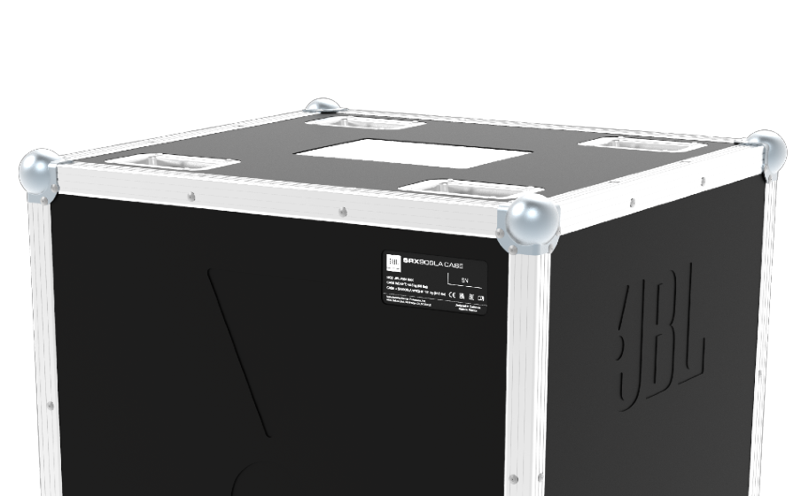 JBL SRX906LA Flight Case Built-in Stacking Features  - Image