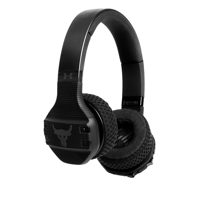 UA Sport Wireless Train Project Rock – Engineered by JBL - Black - On-ear sport Headphones - Hero image number null