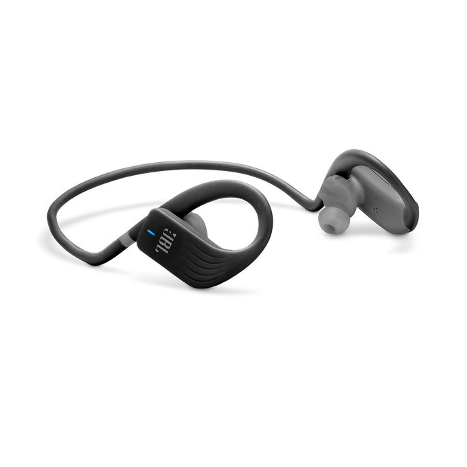 JBL Endurance JUMP - Black - Waterproof Wireless Sport In-Ear Headphones - Detailshot 1 image number null