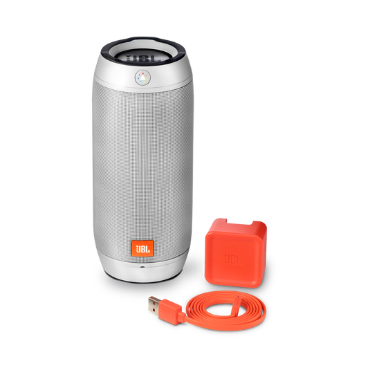 JBL Pulse 2 - Silver - Splashproof portable Bluetooth speaker with interactive light show - Detailshot 3 image number null