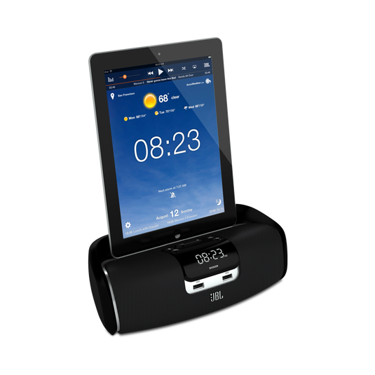 JBL OnBeat Hotel - Black - Wireless loudspeaker dock that transforms your iPad - Detailshot 1 image number null