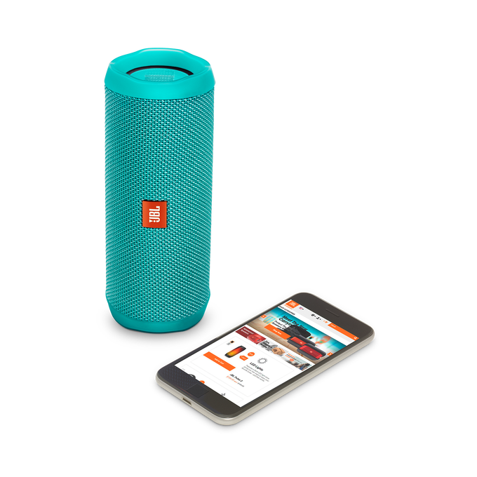 JBL Flip 4 - Teal - A full-featured waterproof portable Bluetooth speaker with surprisingly powerful sound. - Detailshot 2 image number null