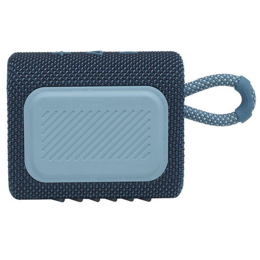 JBL Go 3 - Blue - Portable Waterproof Speaker - Back image number null