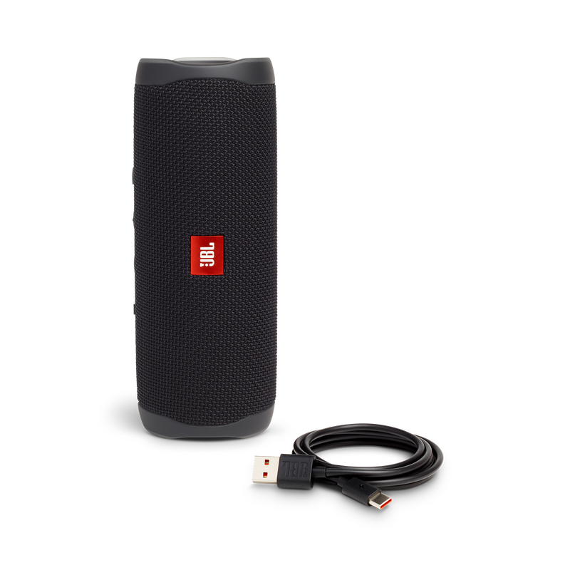 JBL Flip 5 - Black - Portable Waterproof Speaker - Detailshot 1 image number null