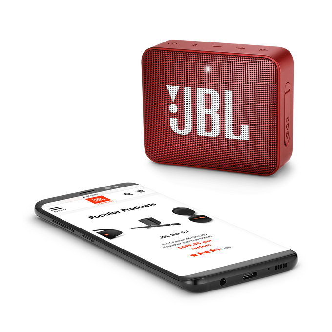 JBL Go 2 - Ruby Red - Portable Bluetooth speaker - Detailshot 3 image number null
