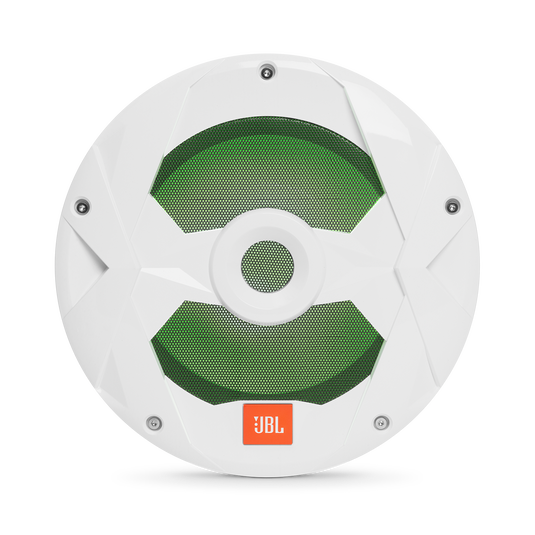 Club Marine MS10LW - White Gloss - 10" (250mm) marine audio subwoofer with RGB lighting – White - Detailshot 4 image number null