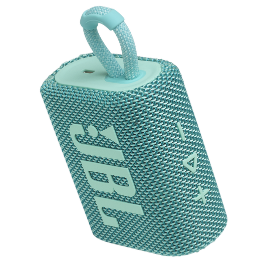 JBL Go 3 - Teal - Portable Waterproof Speaker - Detailshot 2 image number null