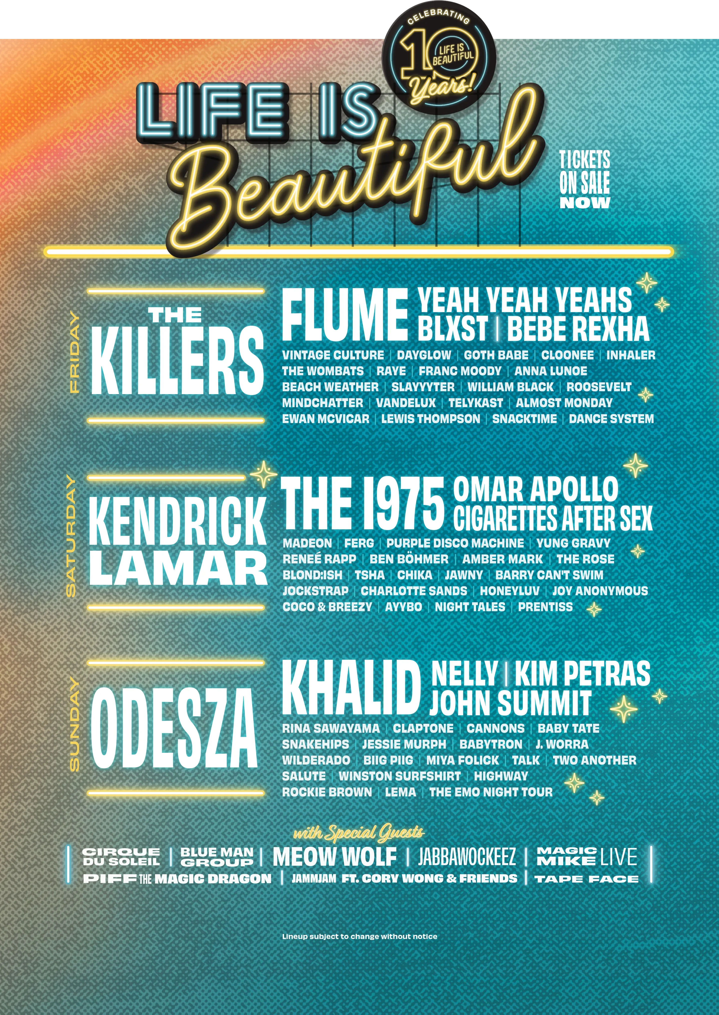 Lineup