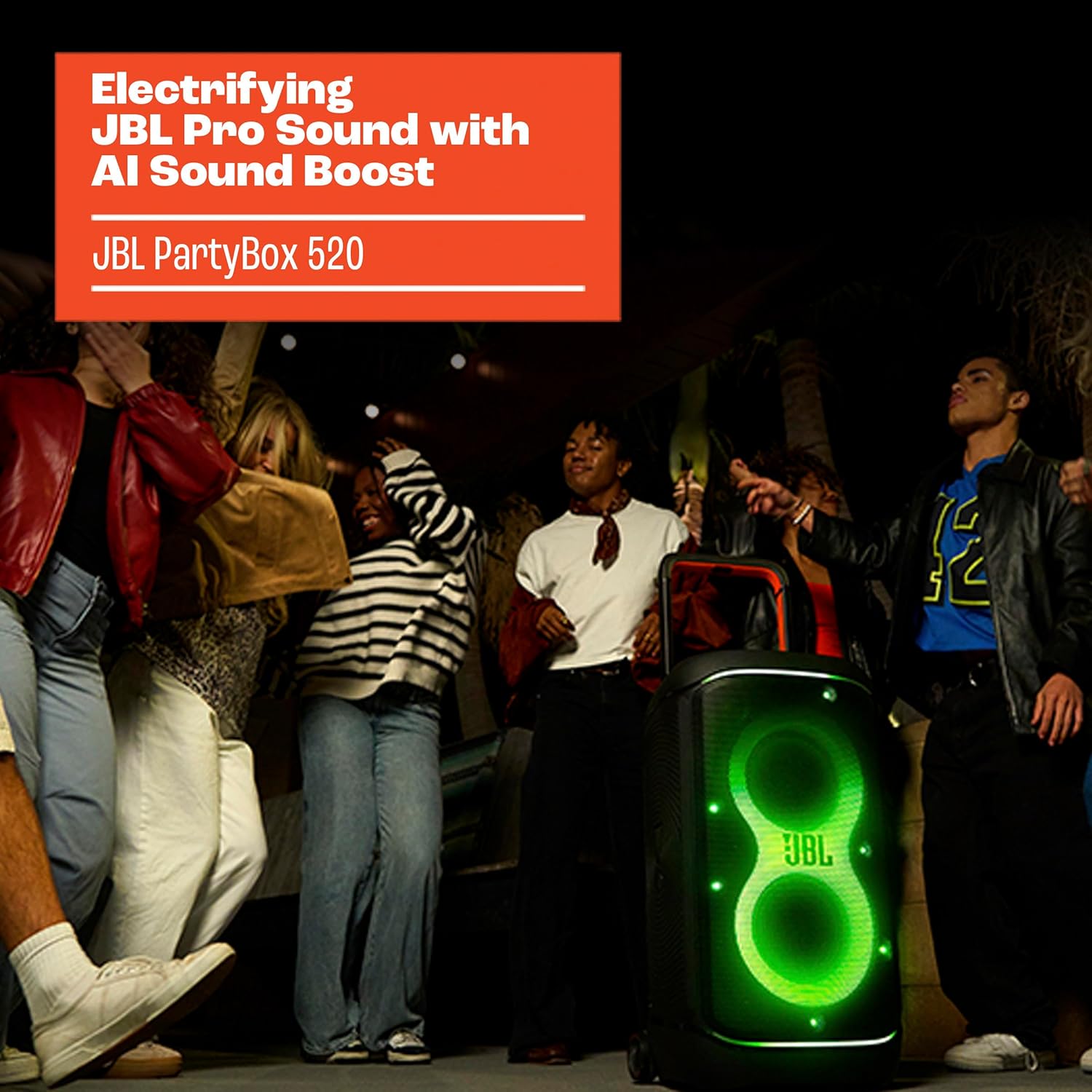 JBL PartyBox 520 | Portable battery-powered party speaker