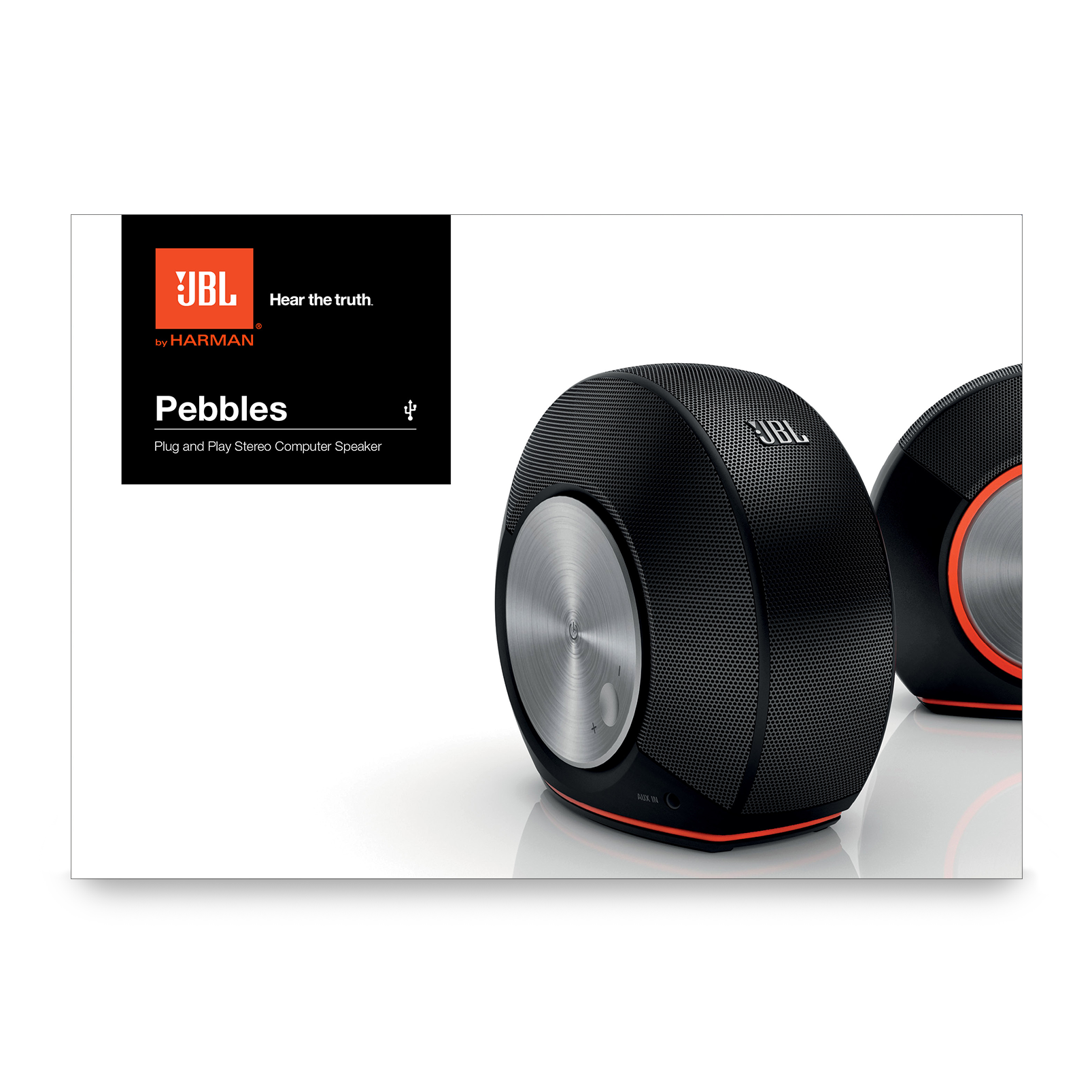 JBL Pebbles PlugandPlay USB 2.0 Computer Speakers