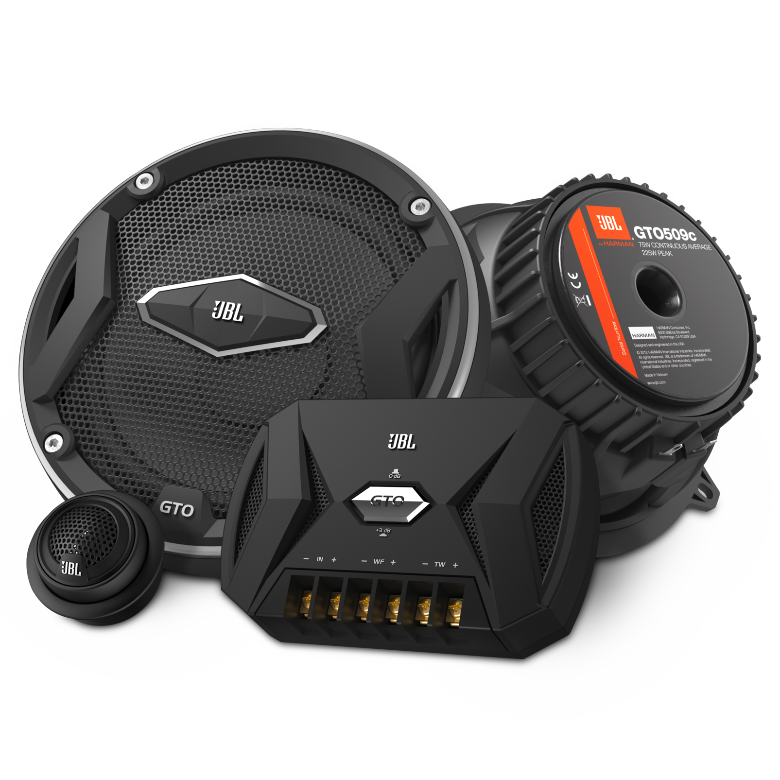 GTO509C ABS composite frames, separate tweeter and crossover bring