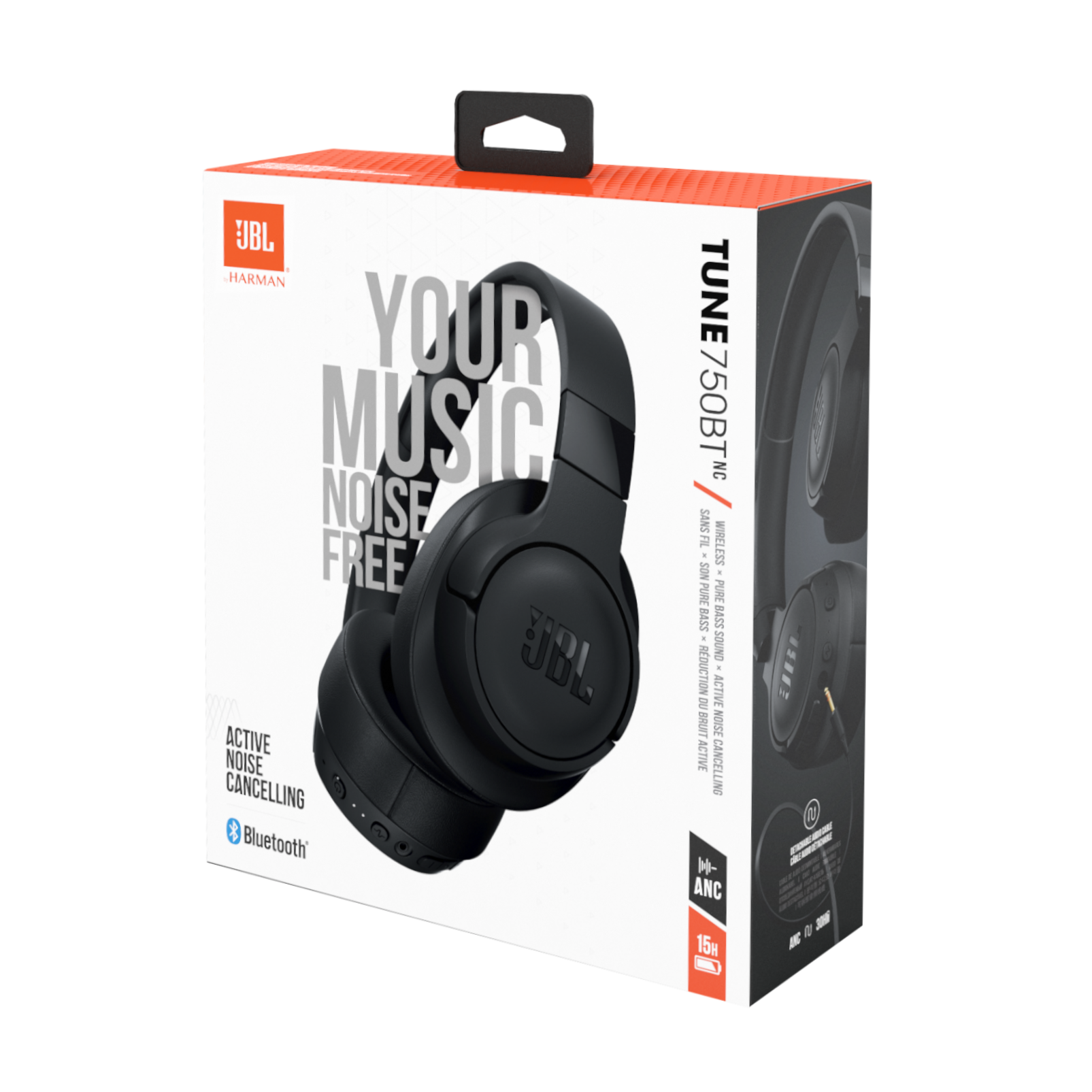 JBL TUNE 750BTNC Wireless OverEar ANC Headphones