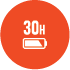 Up to 30 hours battery life with ANC off and Speed Charge