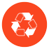 Recycled materials icon