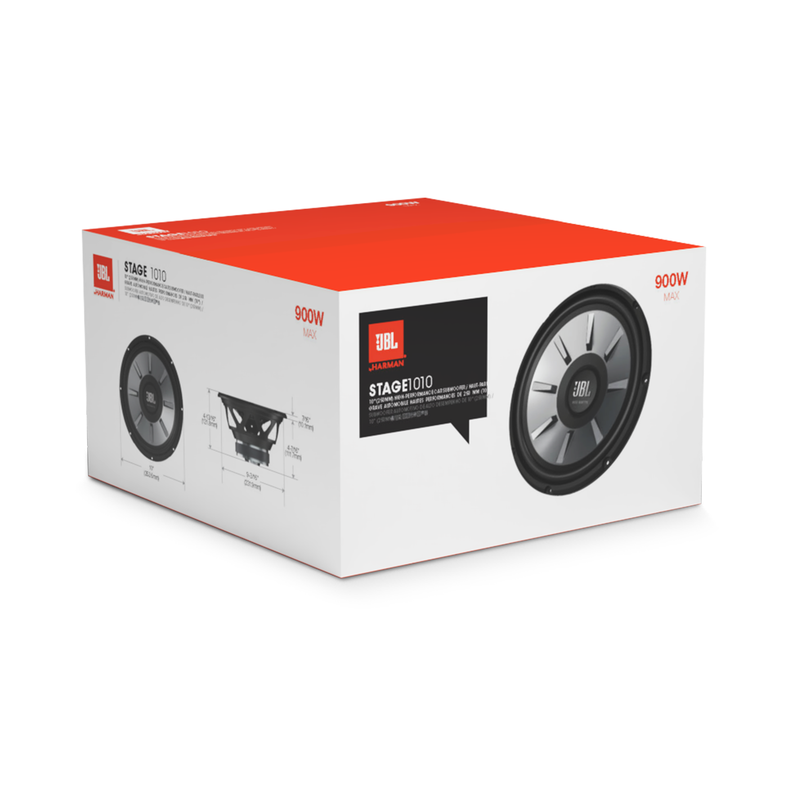 JBL Stage 1010 Subwoofer 10" (250mm) woofer with 225 RMS and 900W