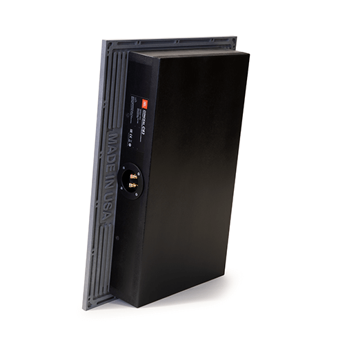 Conceal C83 Integrated wooden back box enclosure for reduced acoustic intrusion into adjacent spaces. - Image
