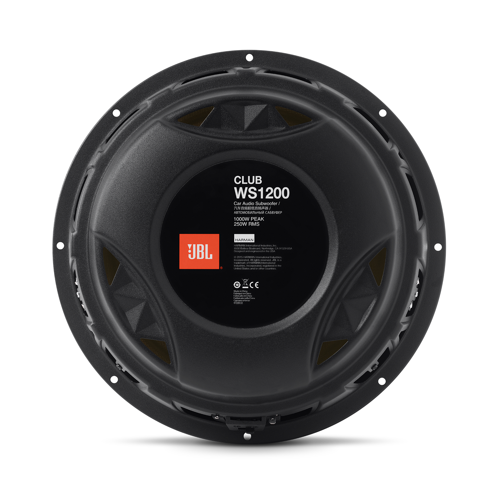 JBL Club WS1200 12” Shallow Mount Subwoofer