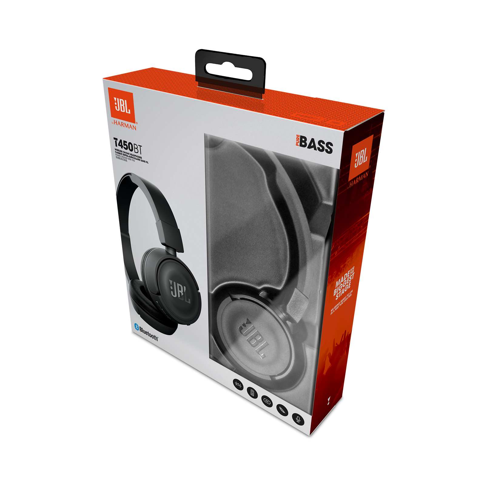 JBL T450BT Wireless on ear headphone Mybeststorepk