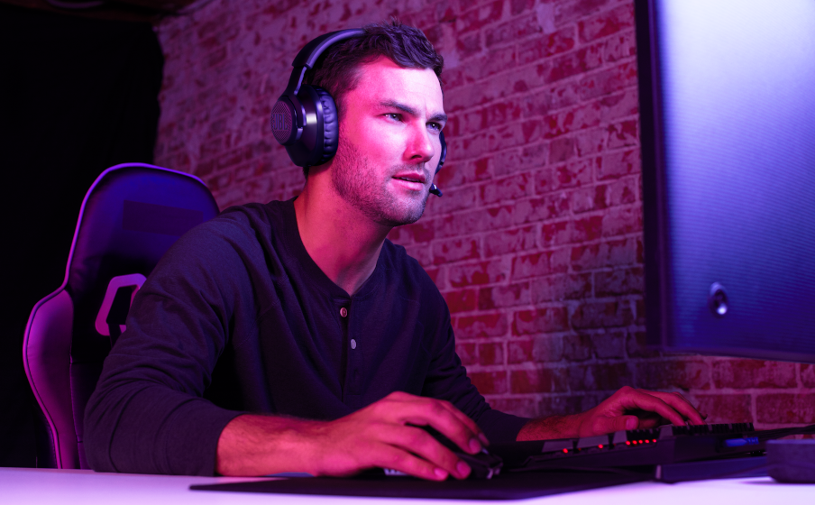 JBL Quantum 350 Wireless | Wireless PC gaming headset with detachable boom  mic