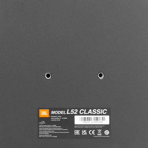 L52 Classic Dual threaded inserts for third party wall-mount brackets. - Image