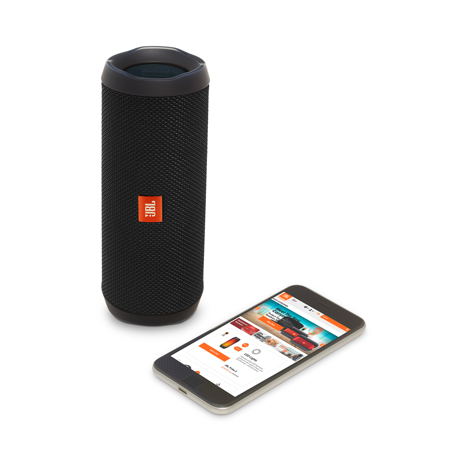 Definere vil gøre Mountaineer JBL JBLFLIP4BLKAM Full-featured waterproof portable Bluetooth