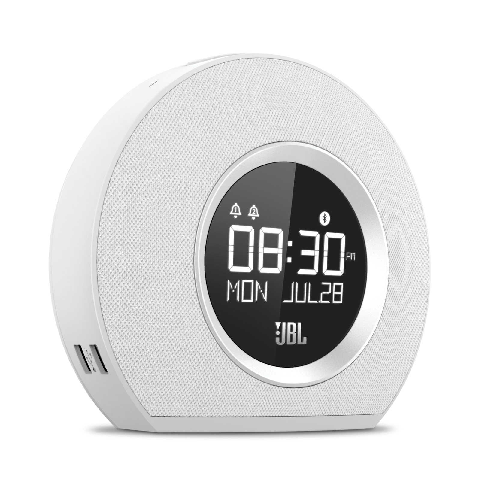 JBL Horizon Bluetooth clock radio with USB charging and ambient light