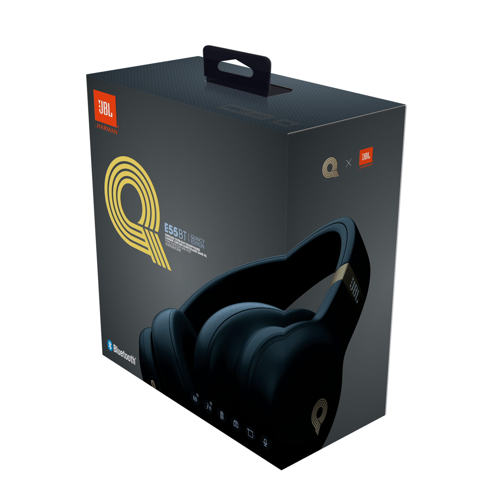 JBL E55BT Quincy Edition Wireless overear headphones with Quincy’s