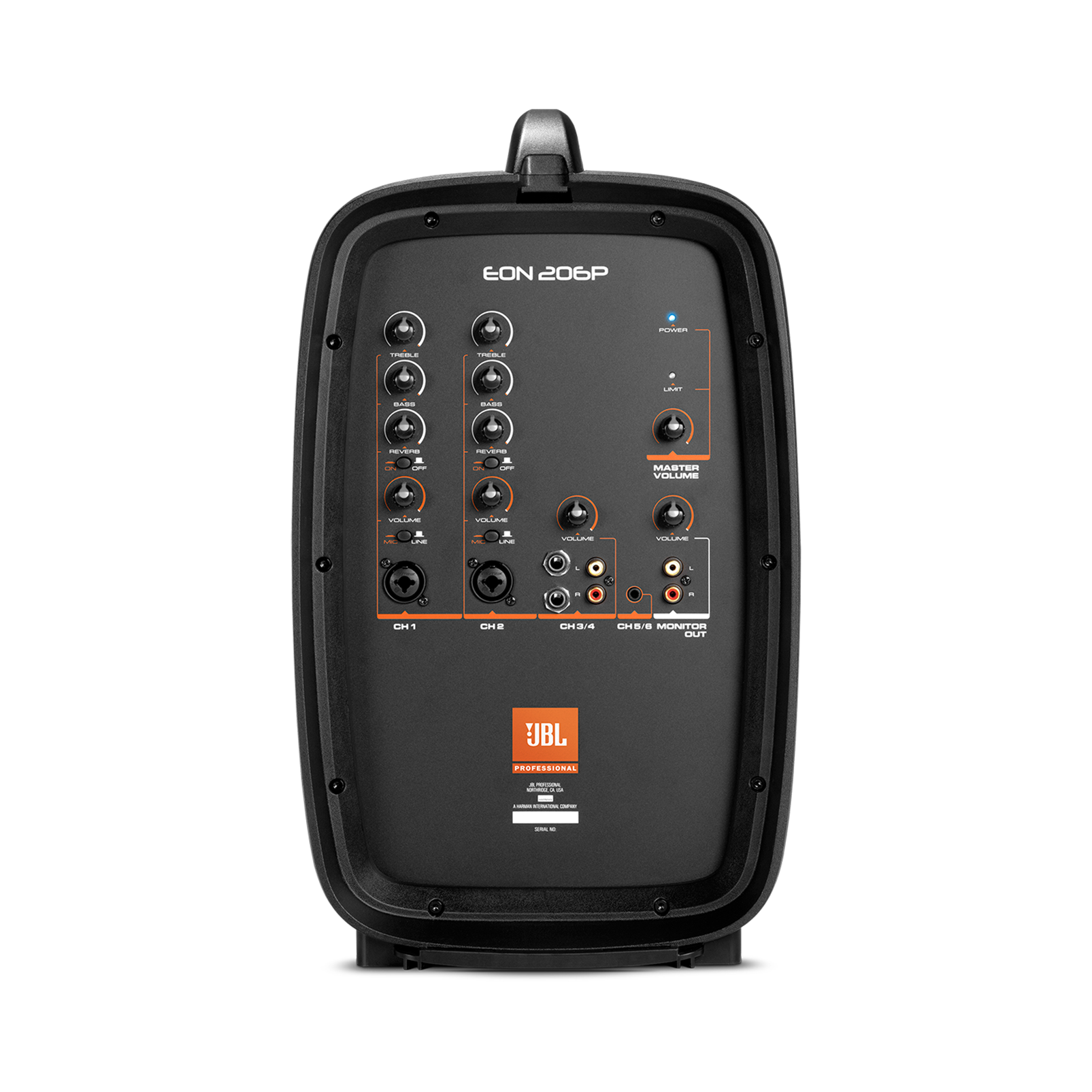 JBL EON206P Portable 6.5” TwoWay system with detachable powered mixer